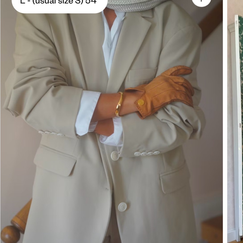 Djerf Avenue Greige Blazer Size M